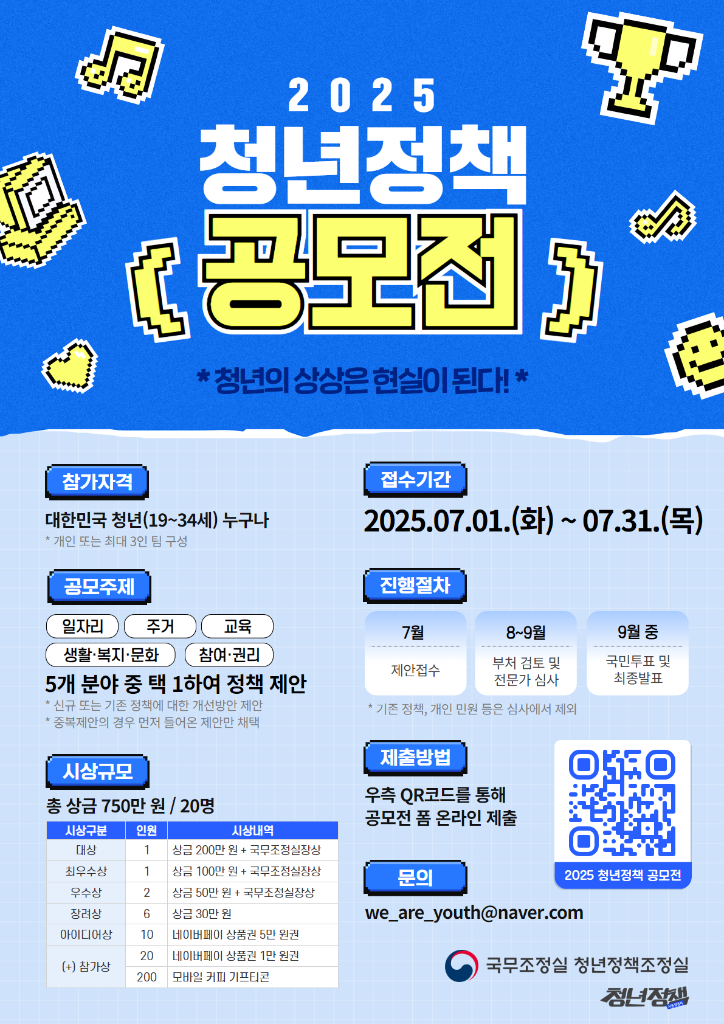 2. 2025 청년정책 공모전 포스터
